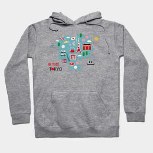 Tokyo Map Hoodie